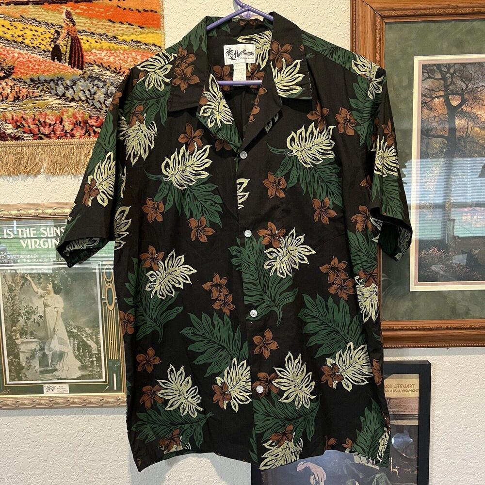 Vintage 90’s Hawaii Made Howie Floral Polo‎ Size XL